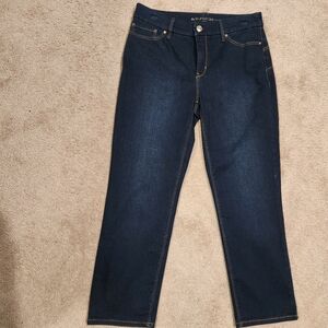 Chico's SO LIFTING Crop Jeans, Dark Blue, Size 00